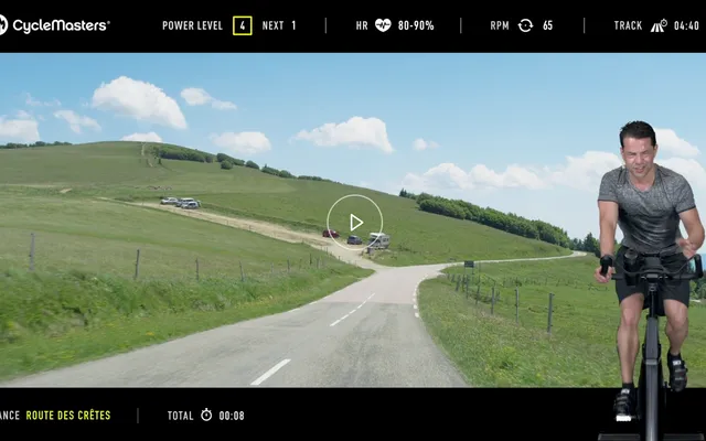 The CycleMasters app on a phone